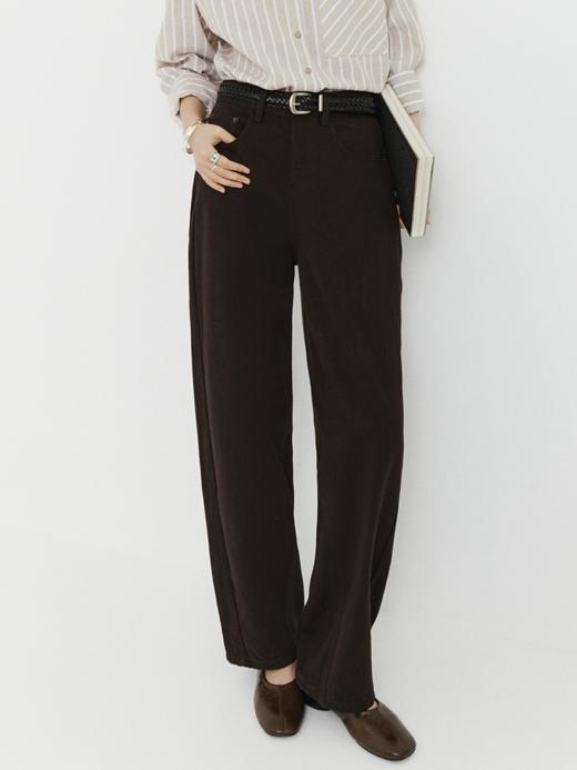 热软糖棕 纯棉弯刀牛仔裤FCG1JEN096 商品图0