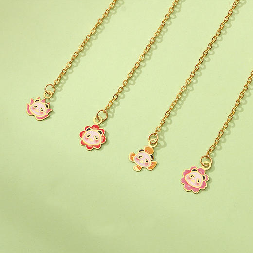 「9.9到手！数款可选」中国风金属书签卡通熊猫彩印蚀刻电镀黄铜铁书签学生礼送老师礼物 商品图2