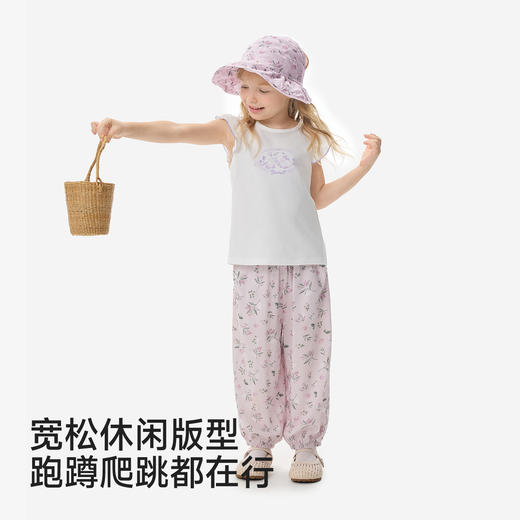 【莱赛尔防蚊裤】英氏儿童裤子男童女童夏季防蚊裤长裤莱赛尔透气束脚裤休闲户外百搭裤装 商品图3