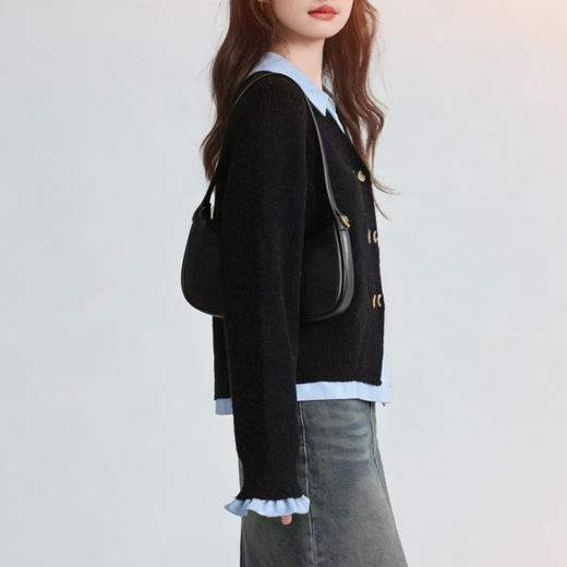 假两件POLO领针织开衫｜显高显瘦、百搭实穿于一身 商品图5