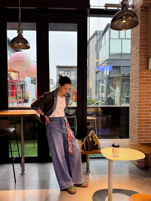 【拼接的艺术】噢蜜ooomeooo复古拼接外套“更时髦一点” 商品图10