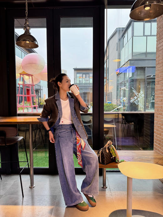 【拼接的艺术】噢蜜ooomeooo复古拼接外套“更时髦一点” 商品图9