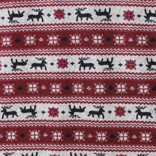 26T85SDSA男装2026新款麋鹿提花长袖T恤费尔岛条纹宽松圆领打底衫 商品图3