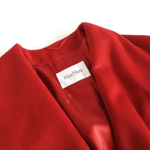【95新】MaxMara红色骆驼毛连帽大衣外套155/80A 120226JJ31 商品图2