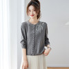 高级感珍珠蝴蝶结针织开衫，设计感软糯宽松短款外套CC-ML-26039 商品缩略图3