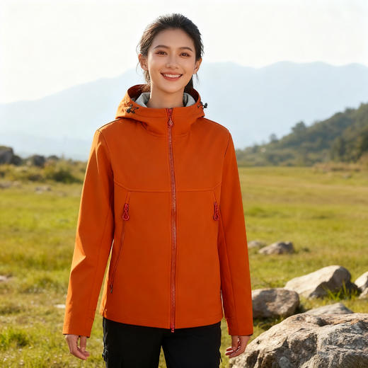 英国Schenvega 情侣百搭 软壳冲锋衣外套 柔软贴身 保暖透气 男女同款 A87-DQC6622 商品图5