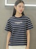 佐丹奴女装26年新款全棉舒适版型条纹短袖T恤衫05396255 商品缩略图0