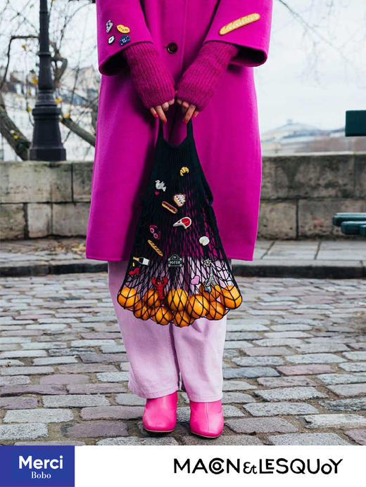 Macon&Lesquoy法国原创设计 甲壳虫老爷车 玫瑰人生系列 M&L刺绣手工饰品胸针 商品图2