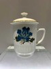 釉下五彩芙蓉花尼克松茶杯 商品缩略图0
