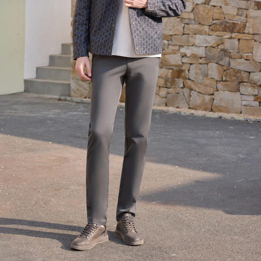 半身缘男裤 春季吸湿透气环保舒适亲肤百搭休闲裤261101M10330199 商品图3