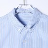 26C605SDSA男装2026新款蓝白竖条纹长袖衬衫立领宽松休闲百搭衬衣 商品缩略图5