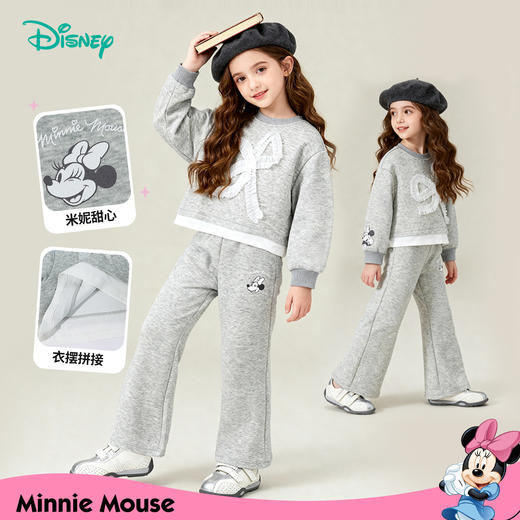 迪士尼男童女童童装卫衣卫裤运动休闲套装舒适耐磨宽松儿童套装两件套新款 商品图8