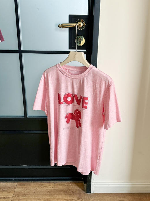 MO*同款26春新品马年系列烫钻印花竹节棉圆领短袖T恤 商品图9