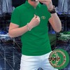 高端轻奢男商务烫钻字母翻领短袖潮流时尚现货半袖男装POLO    JYYP-958#* 商品缩略图0