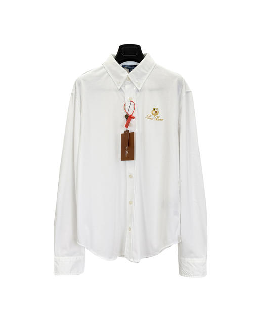 男款刺绣拼接长袖衬衫ba015 商品图0