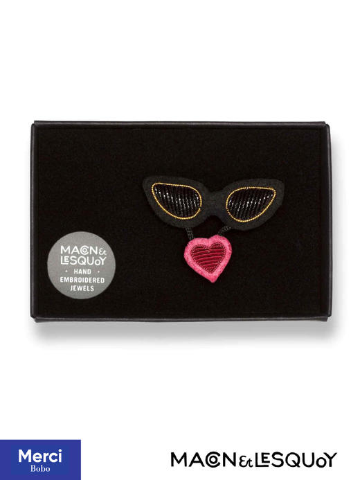 Macon&Lesquoy法国原创设计 女明星 玫瑰人生系列 M&L刺绣手工饰品胸针 商品图1