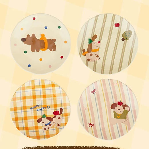 调皮小狗餐具7.8寸盘 商品图0