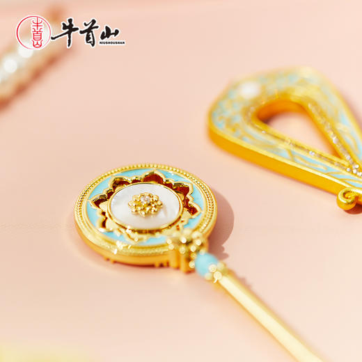 牛首山文创发簪系列菩提光影发簪福藻到发簪新中式盘发高级感发饰 商品图1