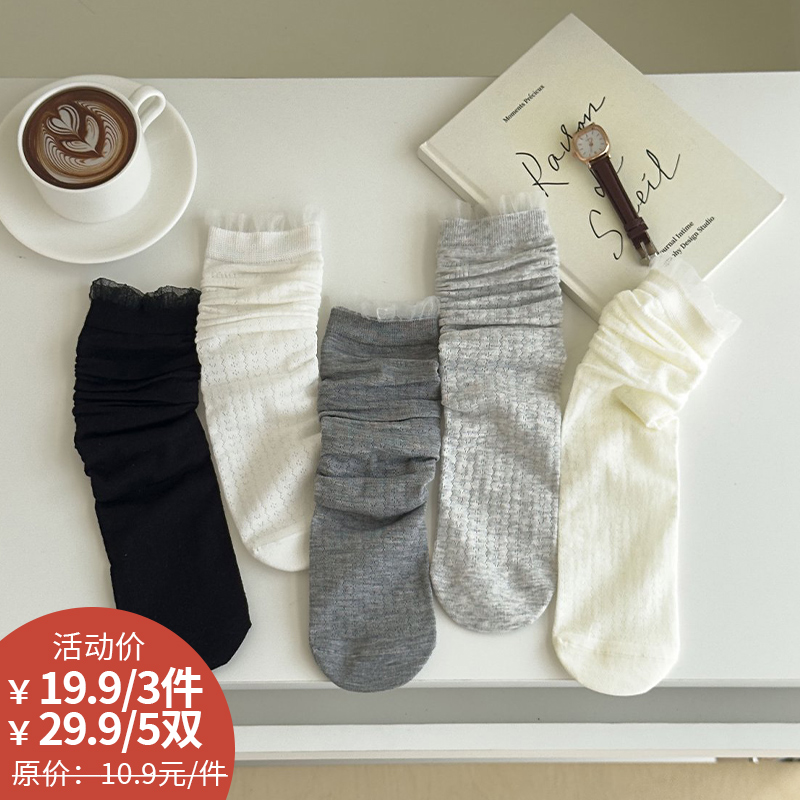 基础-简约超薄堆堆袜-纪念日百货门店同款169449954