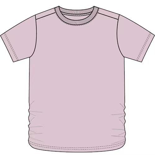 佐丹奴女装26年新款全棉液氨侧抽褶宽松版型短袖T恤衫05326204 商品图1