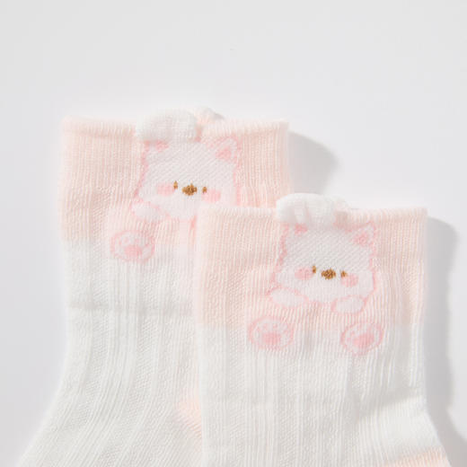 MINIZAI短筒袜两双入MI26SPW03S白粉色调 商品图6
