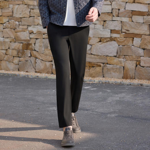 半身缘男裤 春季亲肤透气凉爽柔软舒适垂坠休闲裤261201M17630215 商品图1