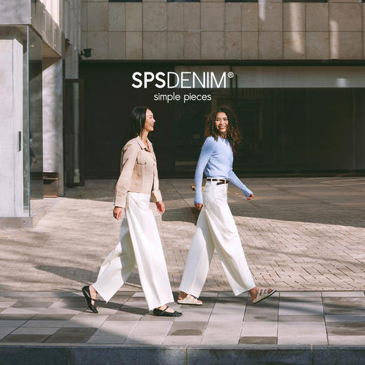 【九分气球裤】simplepieces春新款SPS牛仔女宽松镰刀剪边弯刀裤 商品图0