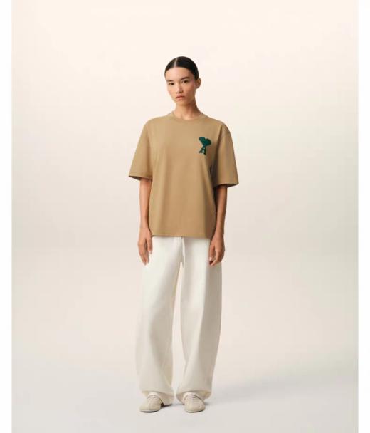 中性款针织棉刺绣短袖T恤zh 商品图4