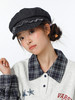 简约格纹边单宁八角帽鸭舌帽-纪念日百货门店同款169146700 商品缩略图1