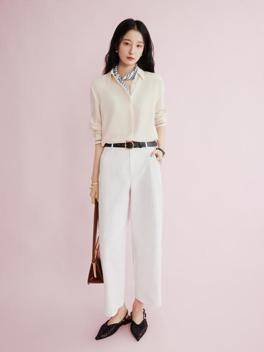 “人生衬衫”32姆米重绉桑蚕丝混纺衬衫FCG1SHT049 商品图10