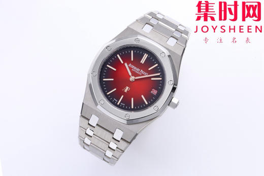 ZF爱彼AP皇家橡树系列 表径39MM的16202XT "JUMBO"超薄腕表 超轻钛壳钛金属 烟熏红面 渐变红 男士腕表 小手腕福音 商品图2