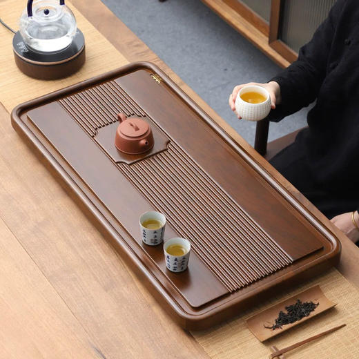 九竹八角重竹茶盘50cm 商品图1