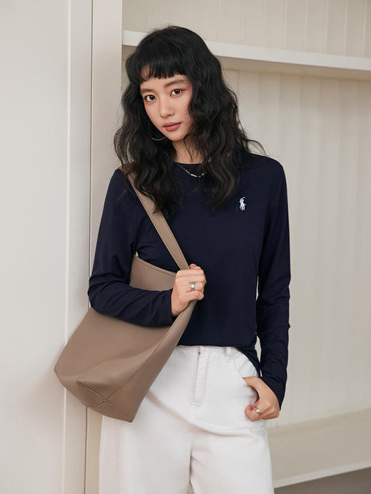 春搭・无界100天丝小马刺绣万能打底衫 商品图1