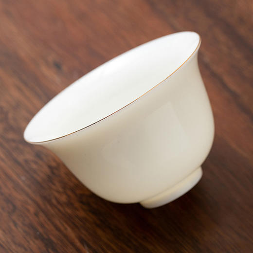 瓷聚阁丨羊脂玉瓷盖碗 三才盖碗 德化玉瓷 约120ml 多款可选 茶具茶生活美器 商品图5