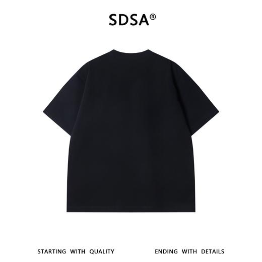 SG8709SDSA男装2026新款潮牌解构风短袖t恤斜向切割印花宽松半袖上衣 商品图5
