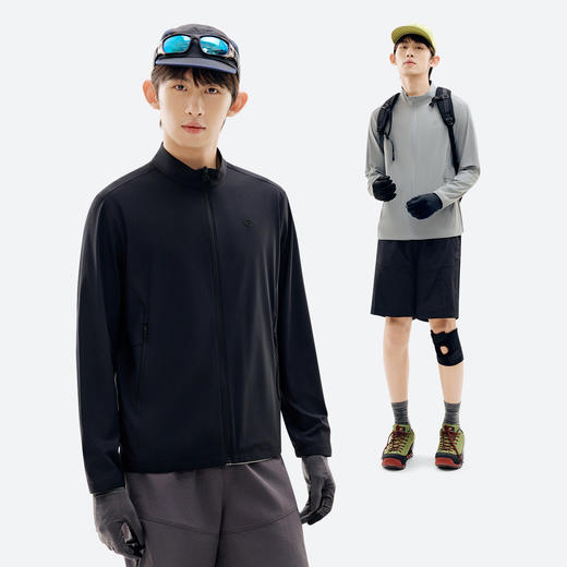 探拓户外UPF100+防晒衣男士夏季轻薄冰肤凉感透气运动骑行防晒服 商品图3