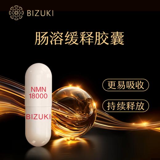 焕活年轻感 抗氧支持 肌肤光采弹润 高纯度日本原料 日本原装进口BIZUKI NMN18000 120粒 商品图3