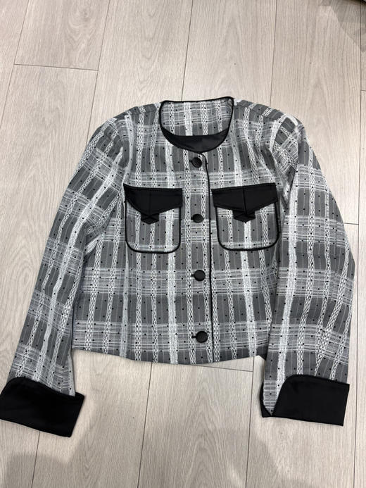 原单小香风蕾丝拼接外套 商品图1