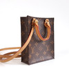 【95新】LV路易威登PETIT SAC PLAT手袋M69442棕色老花mini琴谱不可调节肩带包单肩斜挎包女士150226AK21 商品缩略图2