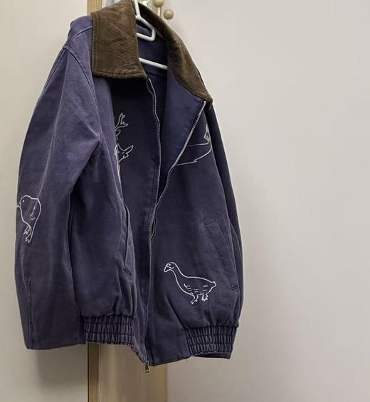 【cg1】女士时尚新款涂鸦线绣水洗牛仔外套！！ 商品图1