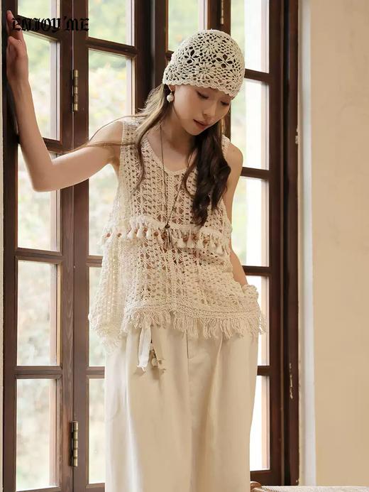 【门店同款】ENJOY春季“序光之旅”椰林摇曳流苏背心 169694458 商品图0