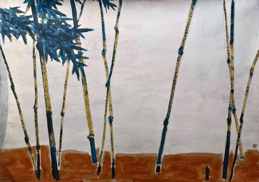 独角鹿西洋古董2017年中国台湾国立历史博物馆授权出品常玉创作限量版画《Bamboos-竹》 商品图2