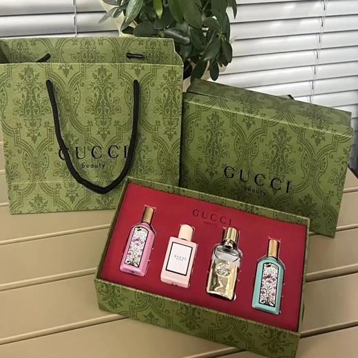 【美妆节-香水送礼袋】古驰迷你香氛礼盒装四件套5ml*4瓶（绮梦茉莉+罪爱女士+花悦+绮梦栀子）无喷头 一般贸易 商品图2