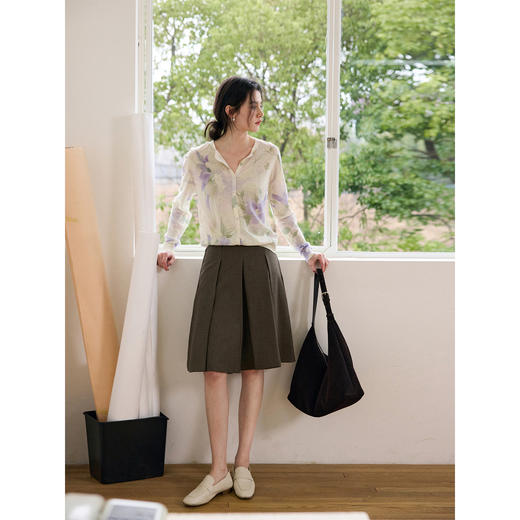 麻棉印花针织开衫 商品图2