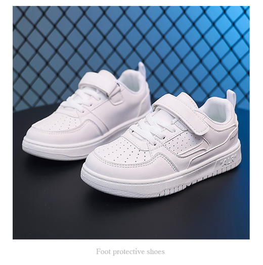 【岁愿开学季儿童魔术贴休闲小白鞋1689】幼儿园 & 小学封神小白鞋｜魔术贴 + 双材质，省心又好穿✨ 宝妈们闭眼冲的儿童休闲小白鞋来啦！ 商品图2