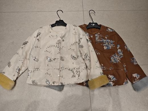 【门店同款】ENJOY冬季高级亮片刺绣中式棉外套 167193078 商品图0