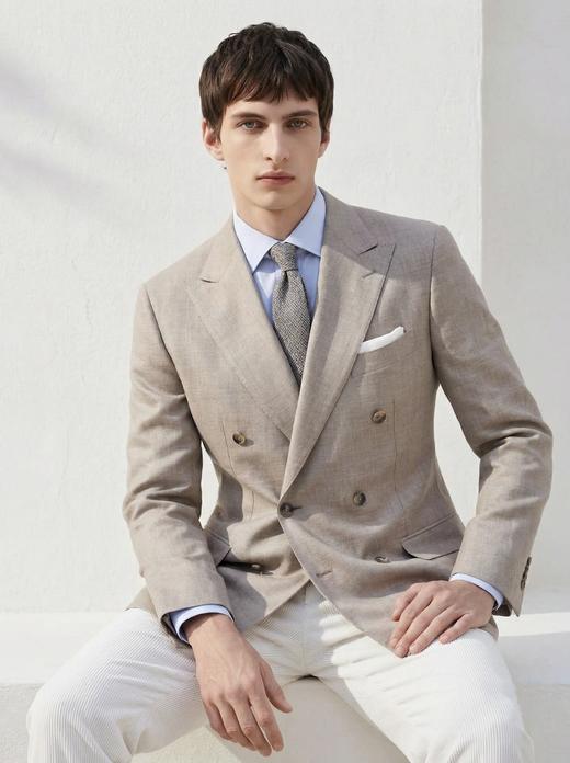 「7款可选」T.INGENIATOR 羊毛蚕丝亚麻混织全麻衬工艺西装单西/套装/裤装 商品图7