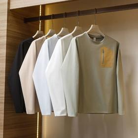 26春季袅家平替长袖情侣款T恤