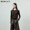 NEELLY纳俪商场同款春新款休闲圆领假两件针织开衫女简约舒适上衣N26012A01025 商品缩略图0