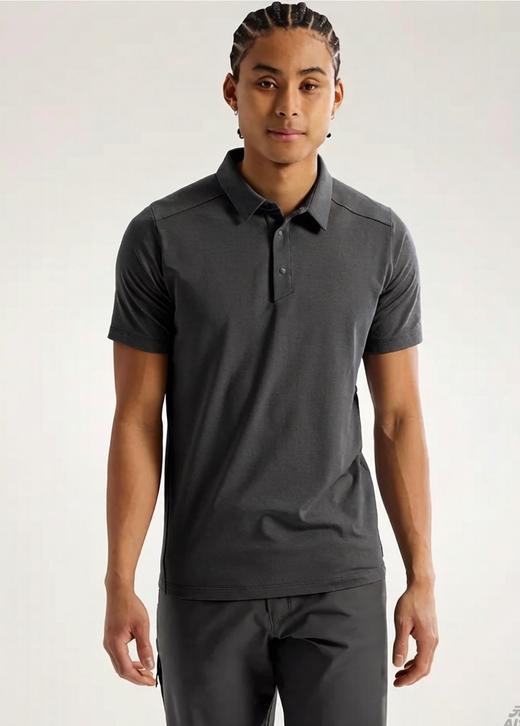 鸟 男士运动速干翻领按扣衣角标短袖POLO衫 Z-15837 商品图3